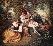 WATTEAU, Antoine La gamme d amour china oil painting artist